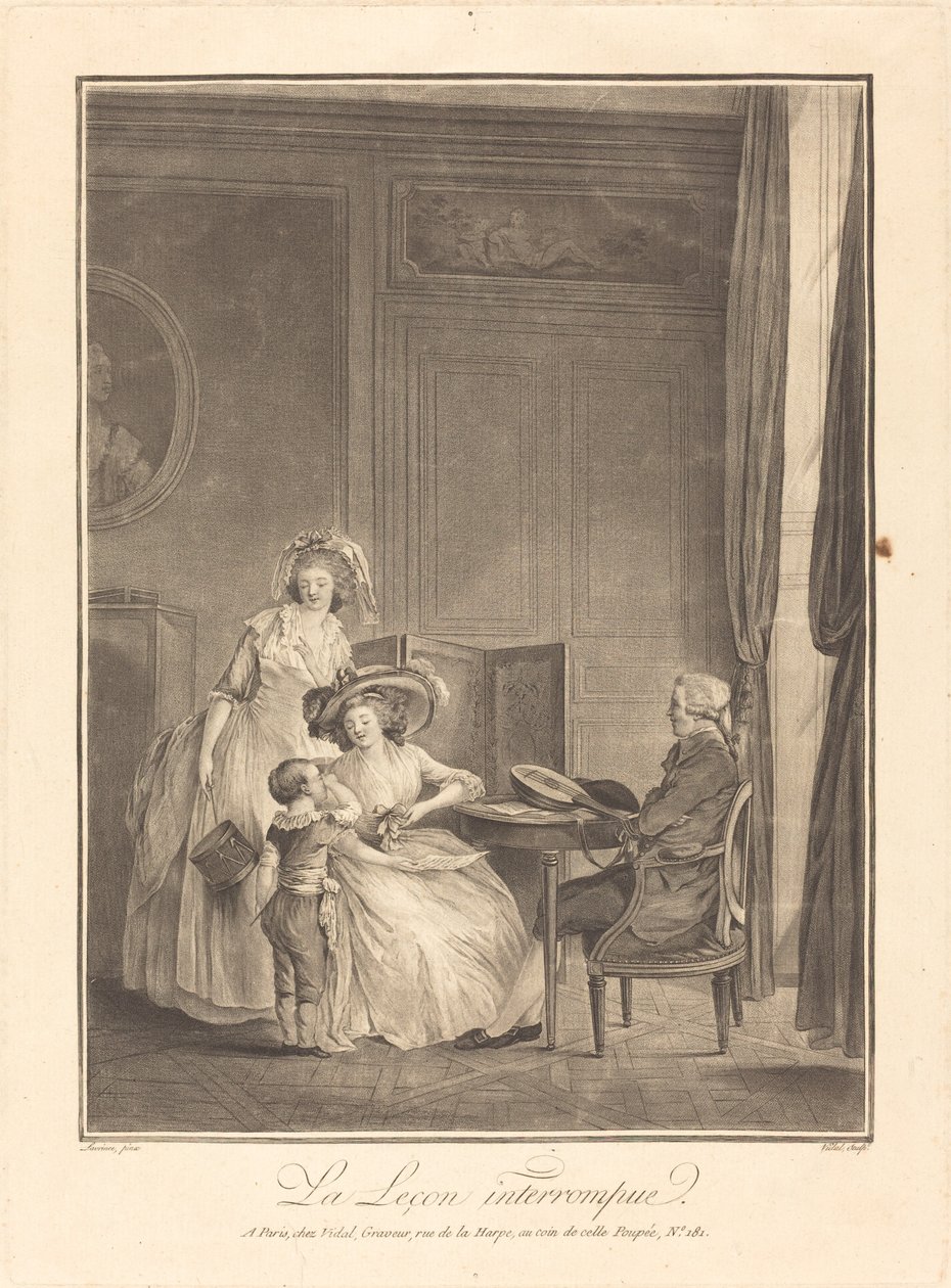 Przerwana lekcja autorstwa Geraud Vidal after Nicolas Lavreince