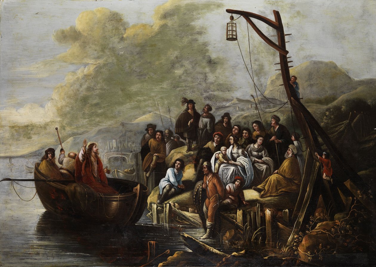 Jezus głosi nad Morzem Galilejskim autorstwa Gerbrand van den Eeckhout