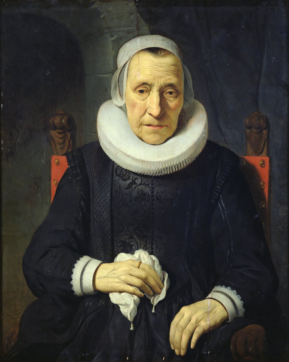 Portret starej kobiety, 1651 autorstwa Gerbrand van den Eeckhout