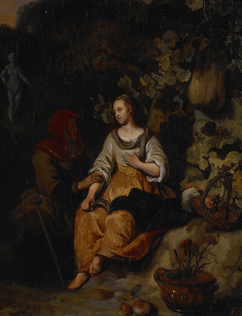 Vertumnus i Pomona autorstwa Gerbrand van den Eeckhout
