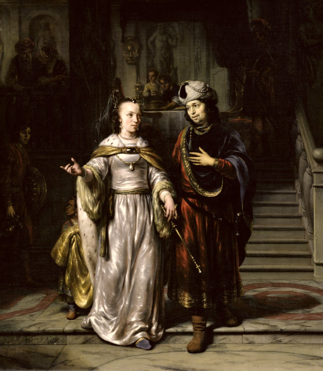 Antoniego i Kleopatry, 1669 autorstwa Gerbrand van den Eeckhout