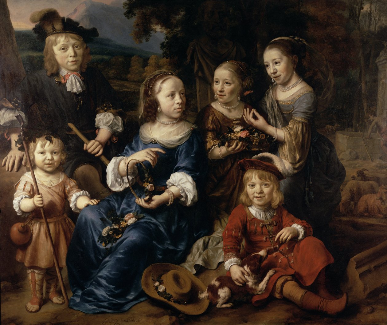 Dzieci z Altetus Tolling, 1667 autorstwa Gerbrand van den Eeckhout