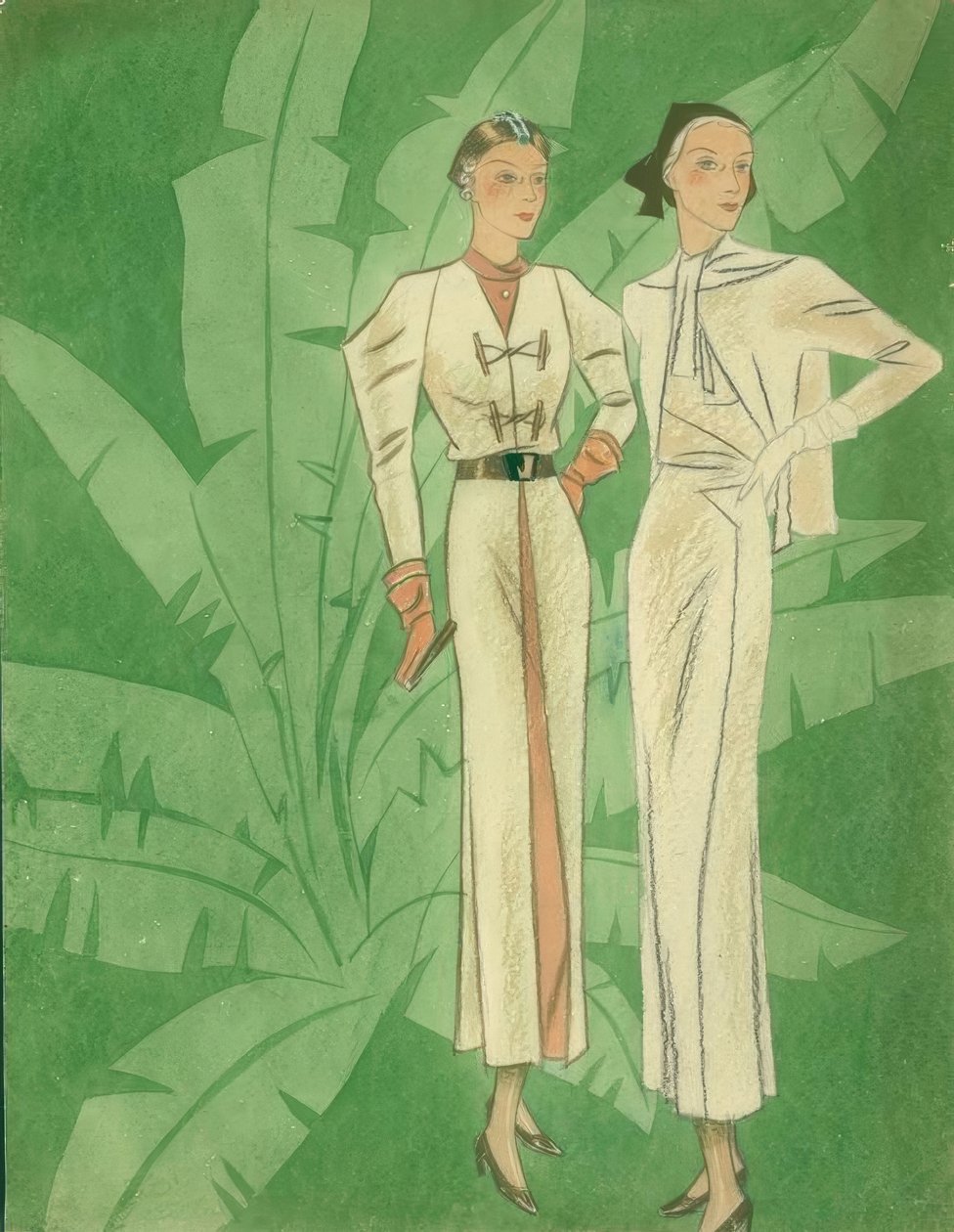 Moda damska 1934 / sukienki / Gerd Hartung autorstwa Gerd Hartung
