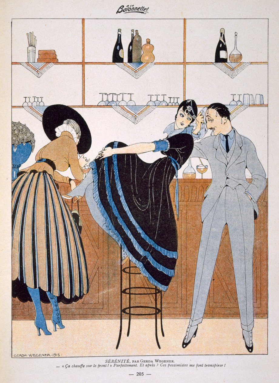 Spokój, z tygodnika "La Baionnette", 1915 r. autorstwa Gerda Marie Frederike Wegener