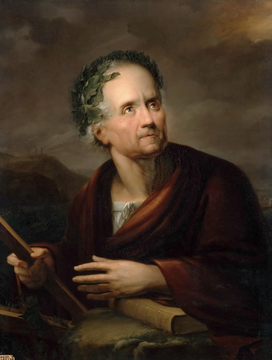Portret Friedricha Gottlieba Klopstocka 1724-1803 autorstwa Gerdt Hardorff