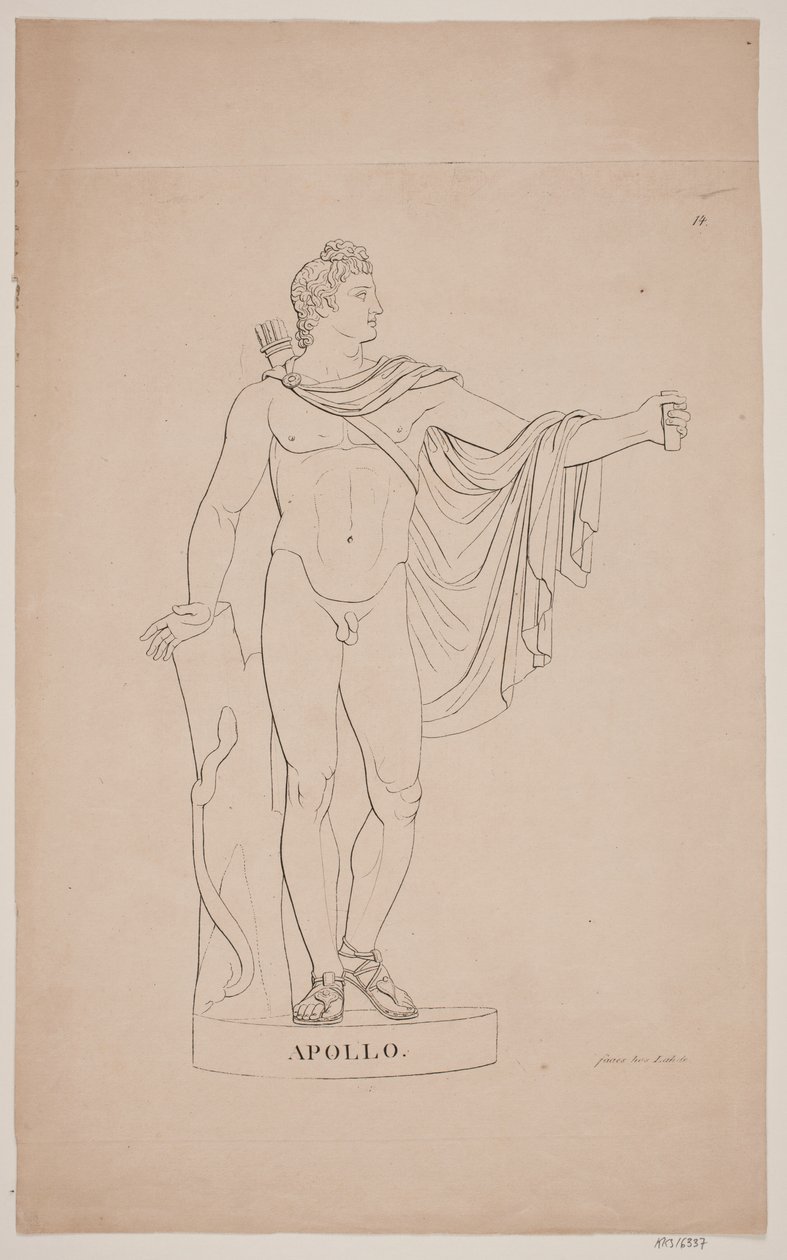 Apollo autorstwa Gerhard Ludvig Lahde