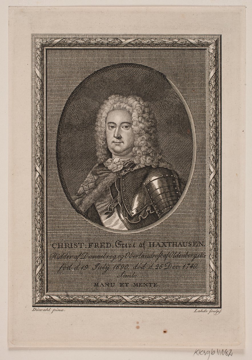 Christian Frederik hrabia Haxthausen autorstwa Gerhard Ludvig Lahde