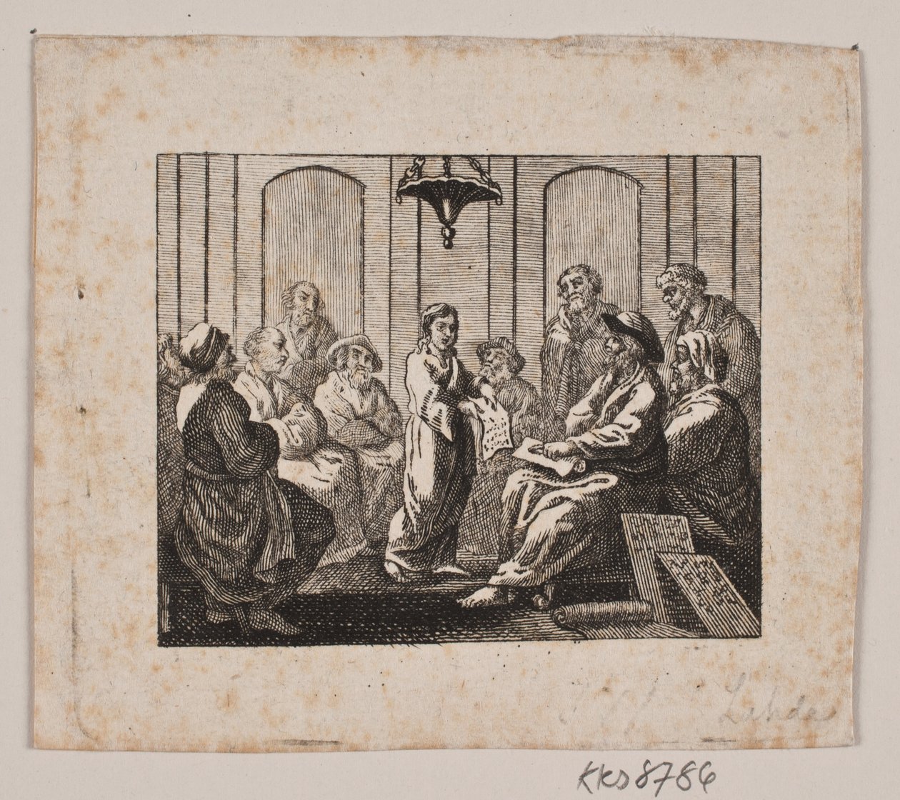 Chrystus w świątyni autorstwa Gerhard Ludvig Lahde
