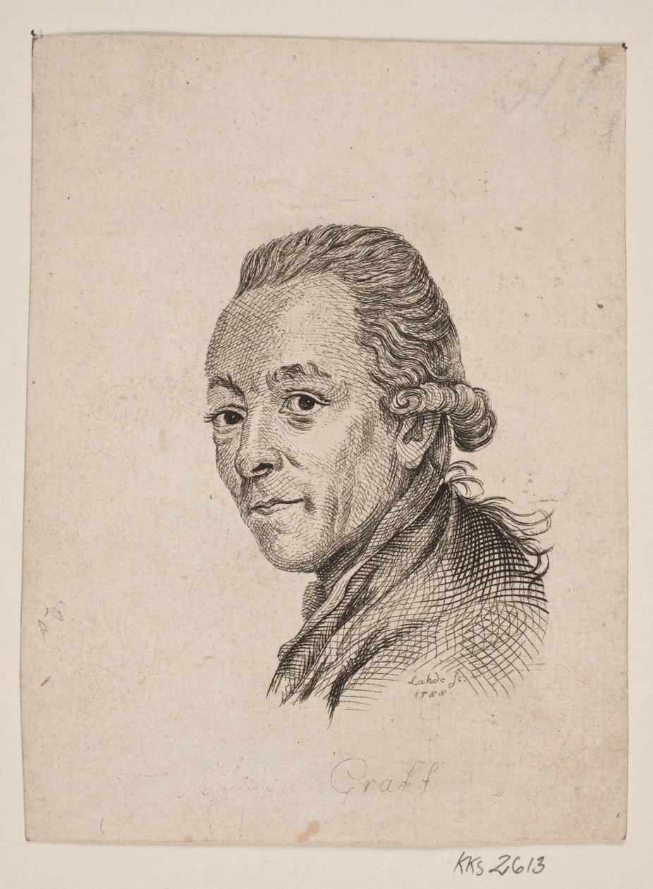 Portret malarza A. Graffa autorstwa Gerhard Ludvig Lahde