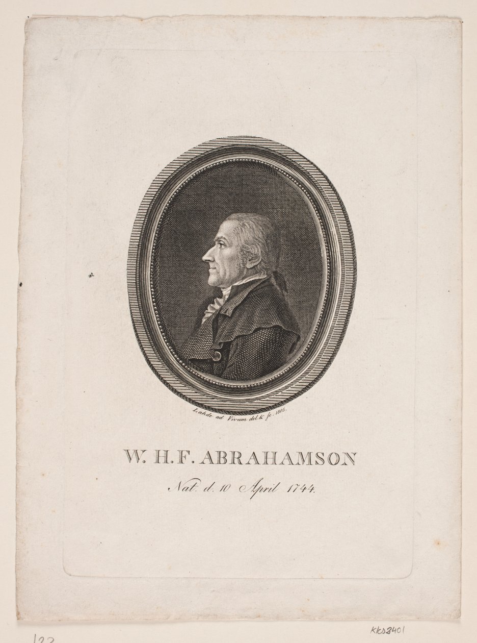 W.H.F. Abrahams autorstwa Gerhard Ludvig Lahde