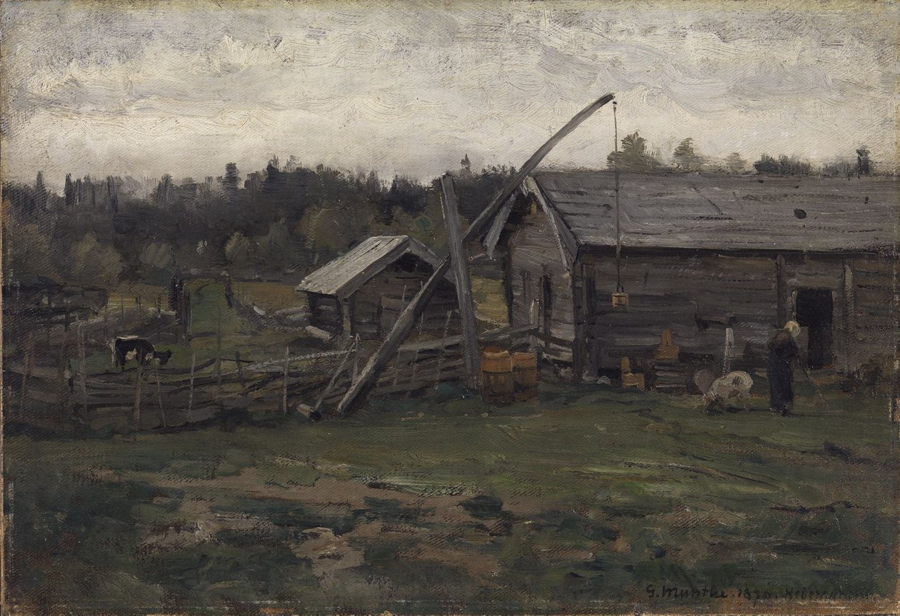 Stara obora, Hedmark autorstwa Gerhard Munthe