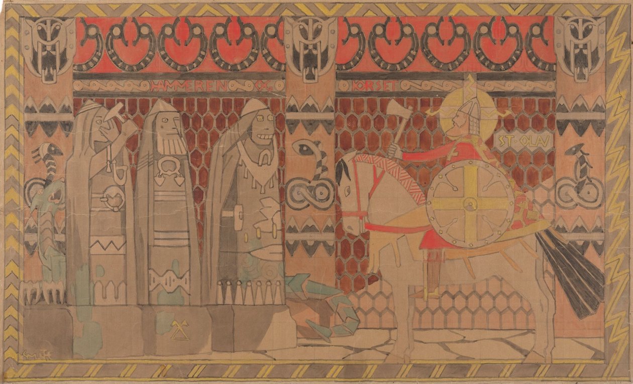 Der Hammer und das Kreuz autorstwa Gerhard Munthe