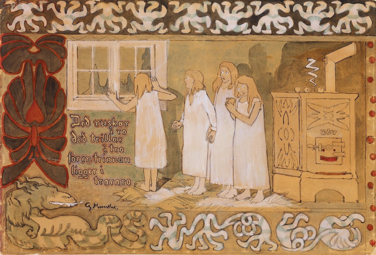 Lęk przed ciemnością autorstwa Gerhard Munthe