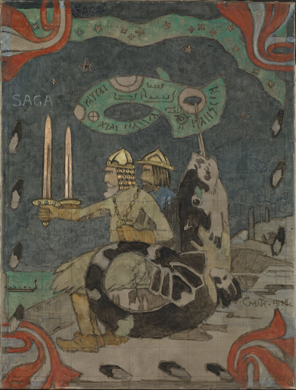 Saga, 1926. autorstwa Gerhard Munthe