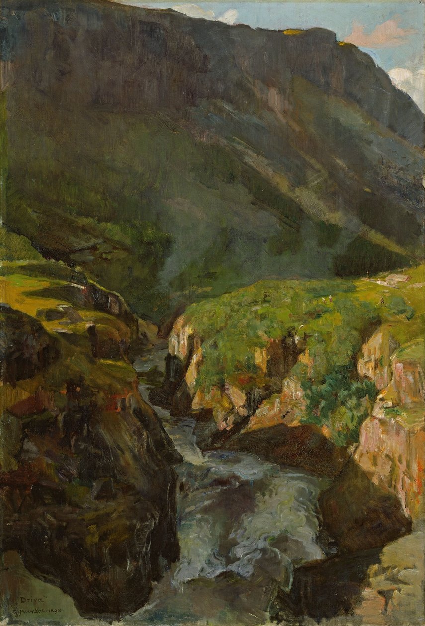 Rzeka Driva autorstwa Gerhard Munthe