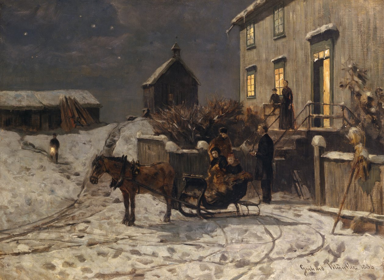 Świąteczna atmosfera autorstwa Gerhard Peter Frantz Vilhelm Munthe