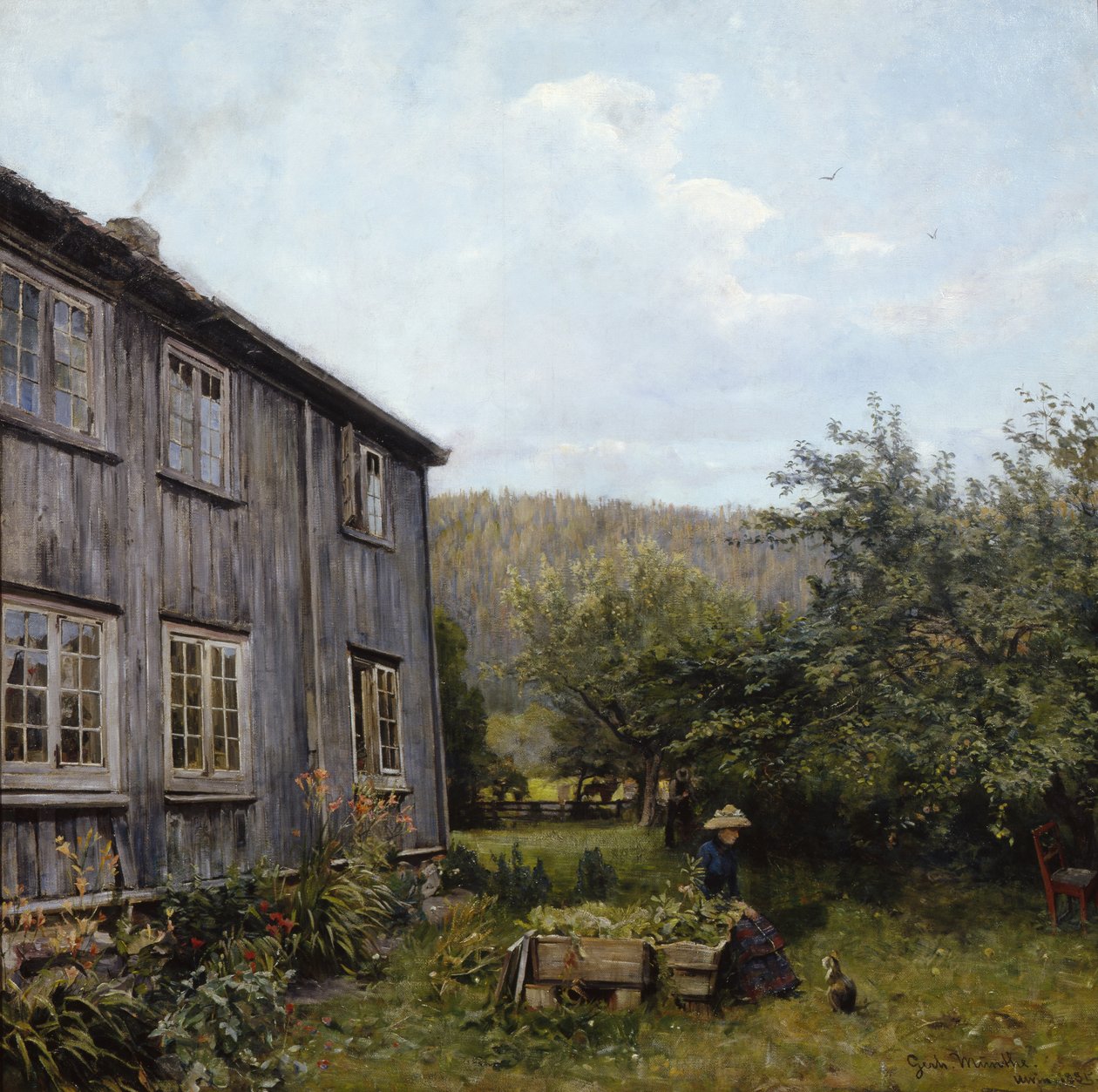 W ogrodzie autorstwa Gerhard Peter Frantz Vilhelm Munthe