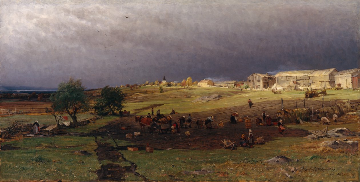 Zbieranie ziemniaków autorstwa Gerhard Peter Frantz Vilhelm Munthe