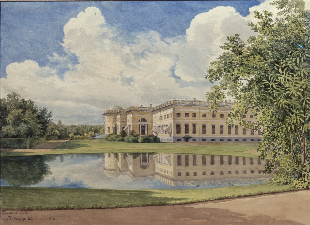 Pałac Aleksandra w Carskim Siole, 1831 autorstwa Gerhard Wilhelm Reutern von