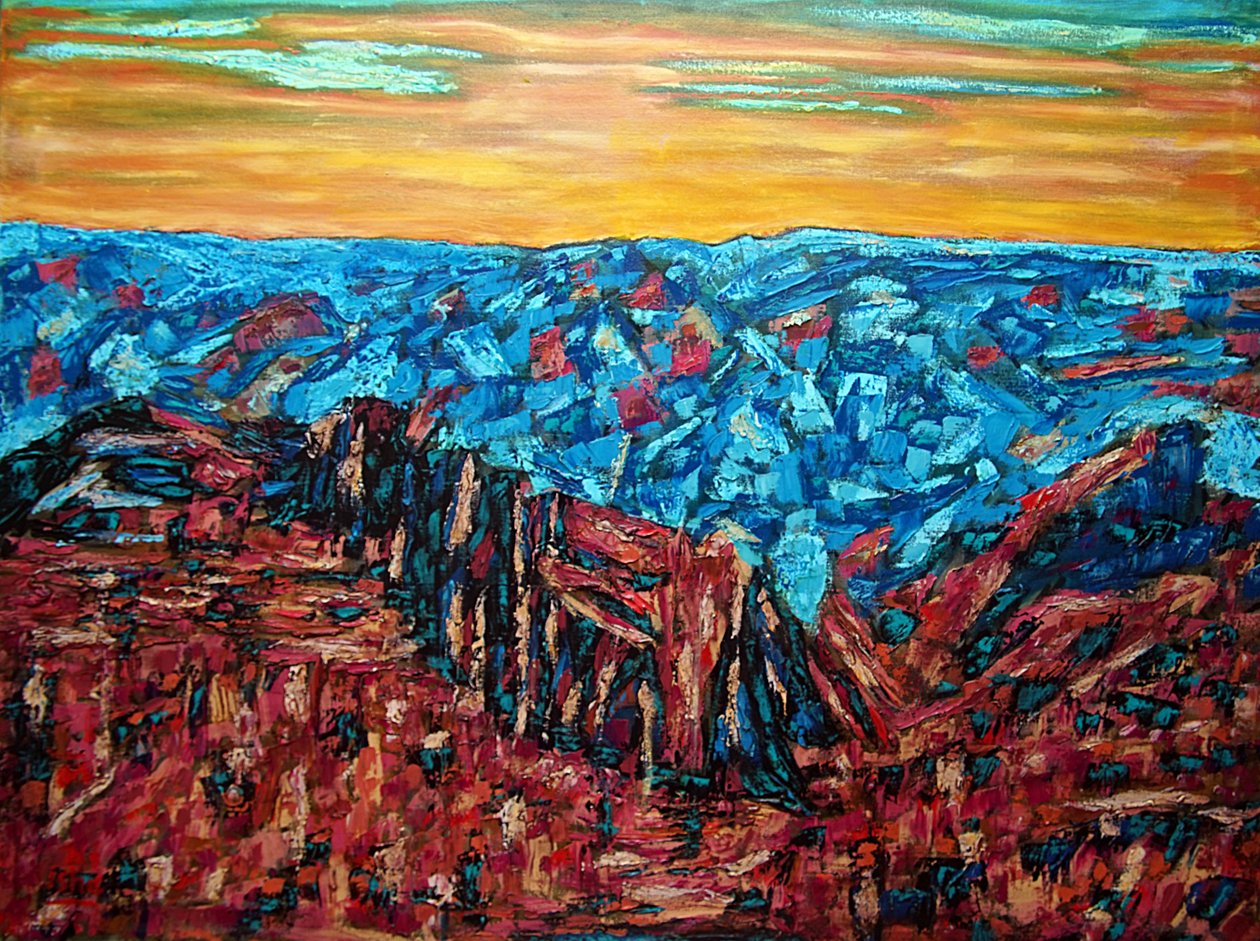 Copper Canyon, 2023 (olej na płótnie) autorstwa Gerhardt Isringhaus