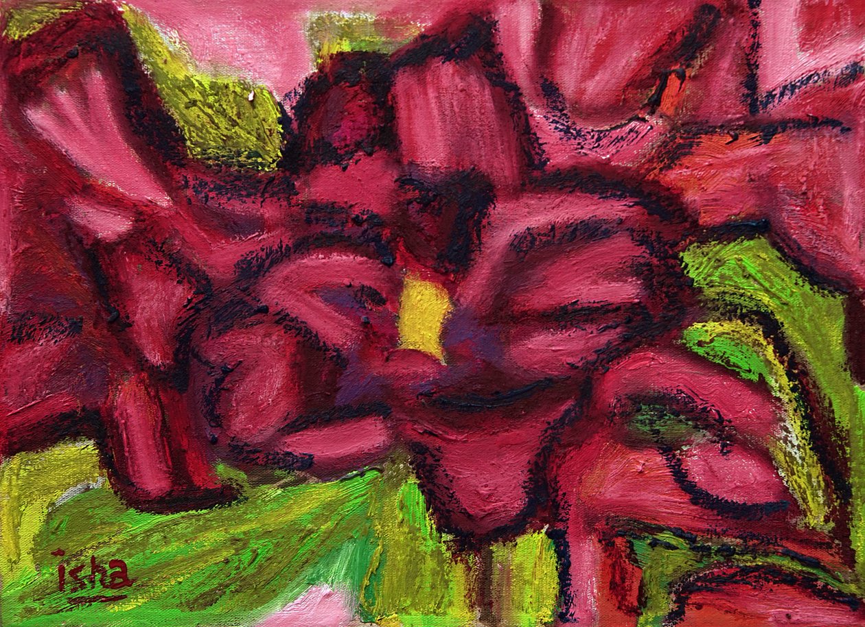 Desert Roses, 2018 (olej na płótnie) autorstwa Gerhardt Isringhaus