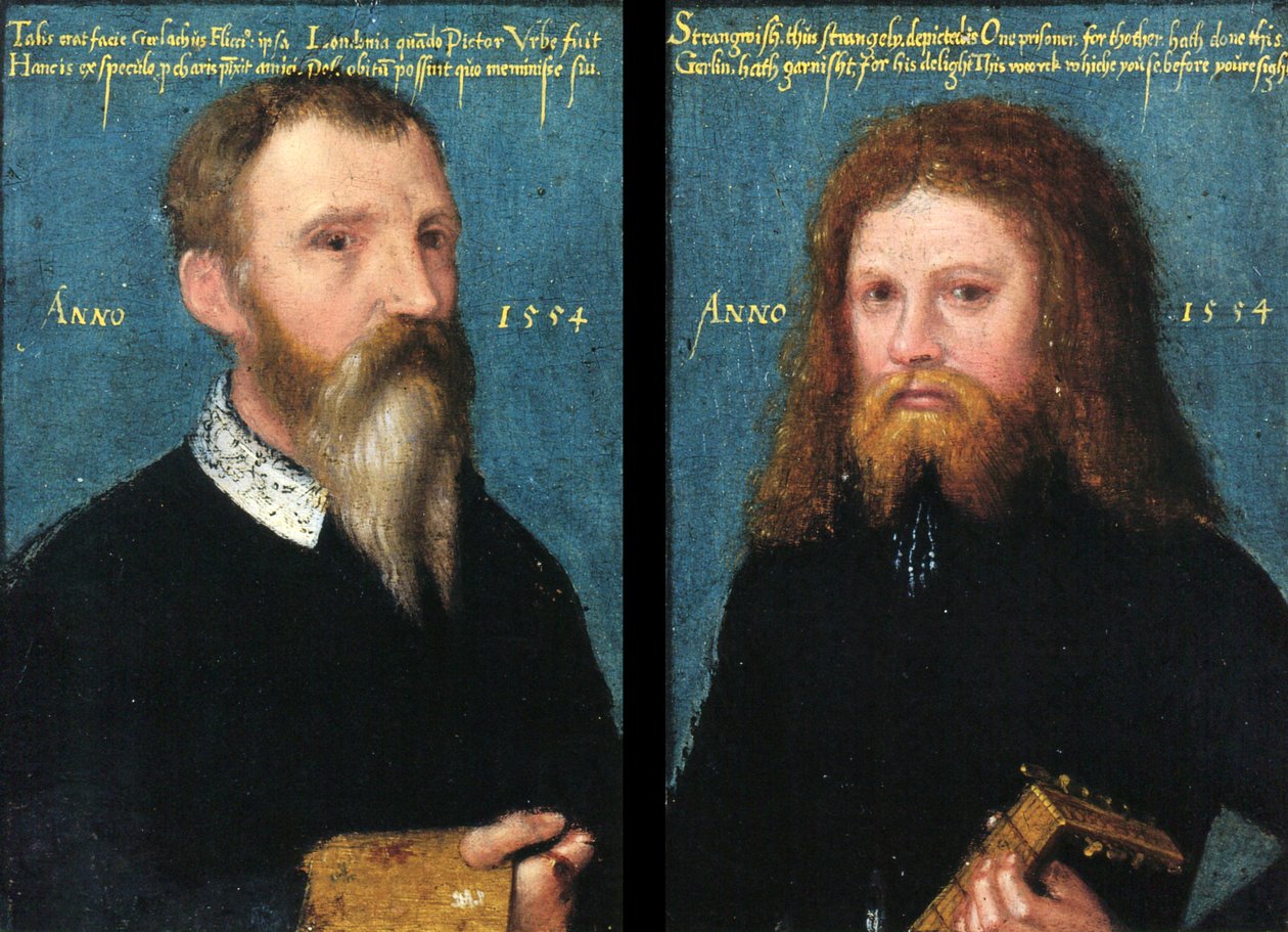 Gerlach Flicke z Henrym Strangwish autorstwa Gerlach Flicke