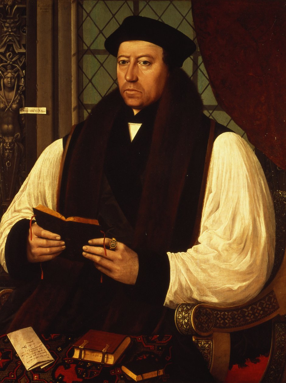 Portret Thomasa Cranmera (1489-1556) 1546 autorstwa Gerlach Flicke