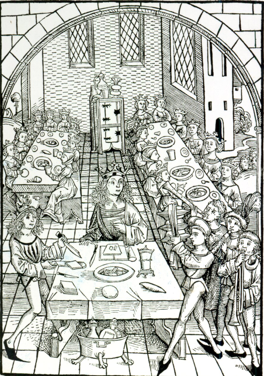 Uczta książęca, 1491 autorstwa German School