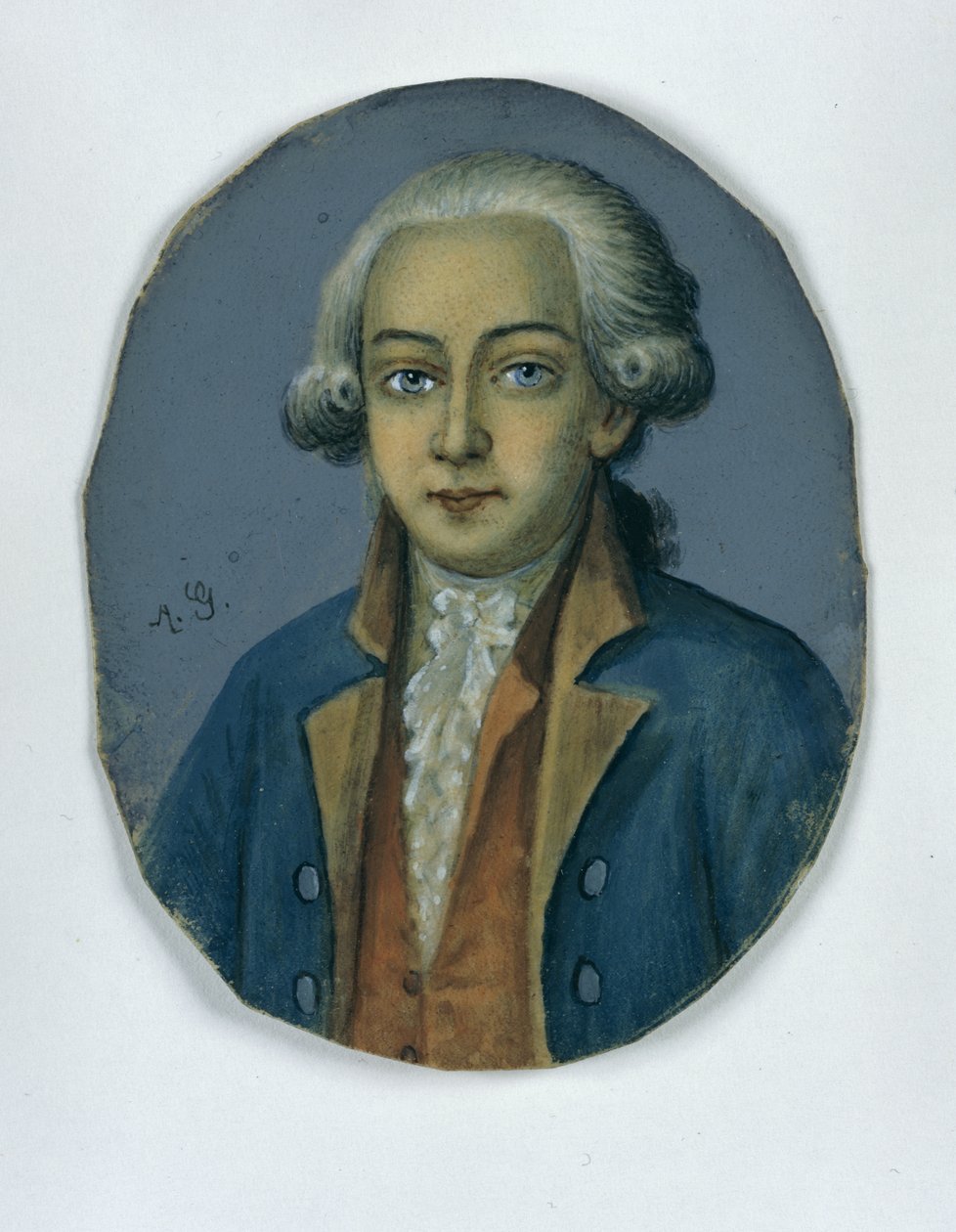 Anastasius Ludwig Mencken, ok. 1780 (pastel na papierze) autorstwa German School