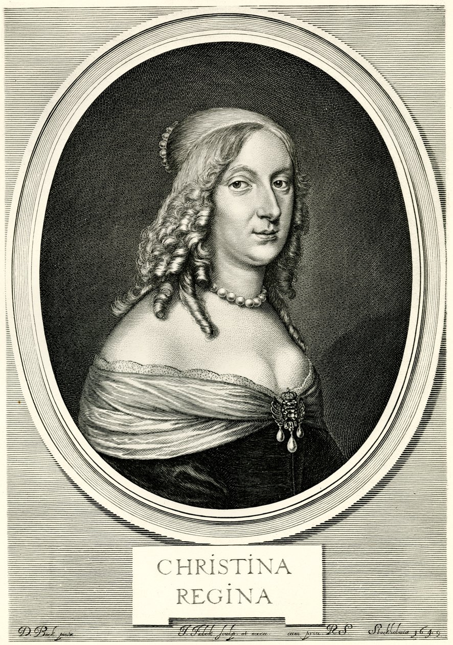 Krystyna Królowa Szwecji, 1884-90 (fototyp) autorstwa German School