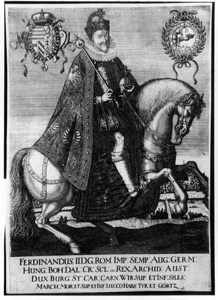 Portret konny Ferdynanda II (1578-1637), Świętego Cesarza Rzymskiego autorstwa German School