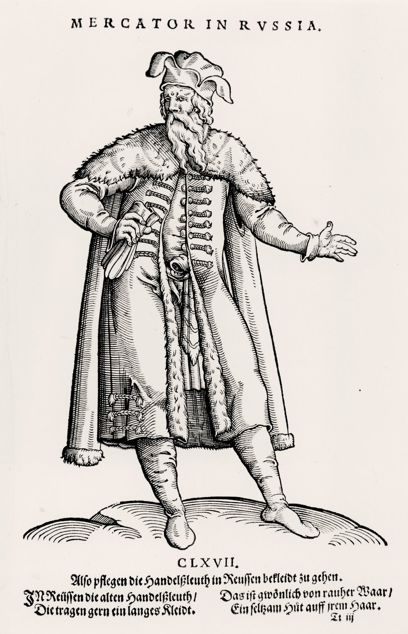 Gerard Mercator (1512-94) w Rosji autorstwa German School
