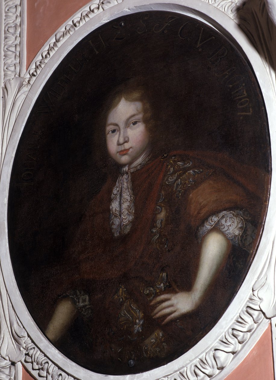 Johann Wilhelm, książę Saksonii, Juelich, Cleve i Berg (1675-90) olej na płótnie) autorstwa German School