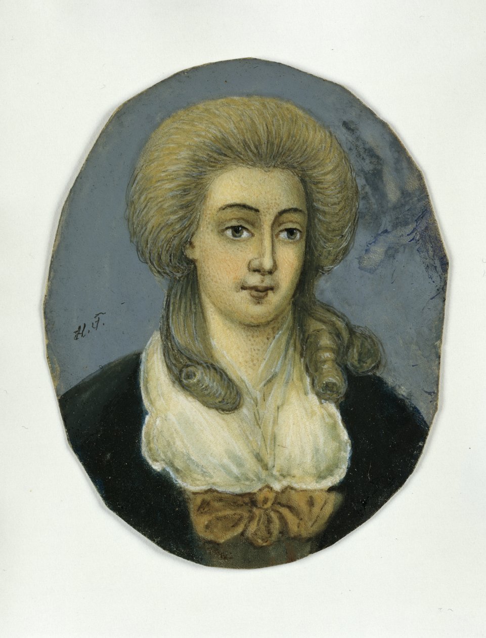 Johanna Elisabeth Mencken (pastel na papierze) autorstwa German School