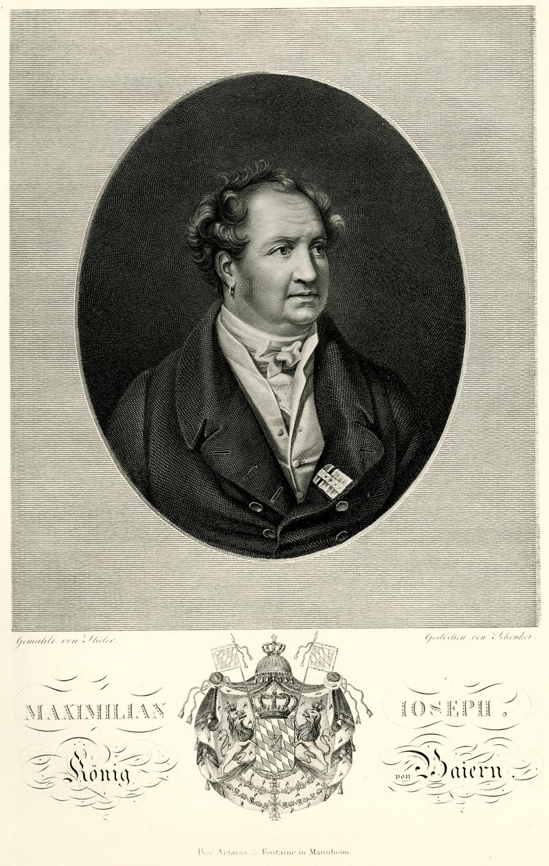 Maksymilian I. Józef (Bayern), 1884-90 (fototyp) autorstwa German School