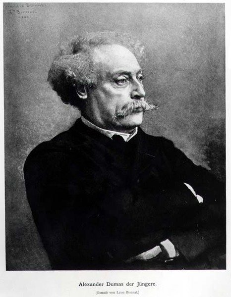 Portret Aleksandra Dumasa fils (1824-95) 1886 autorstwa German School