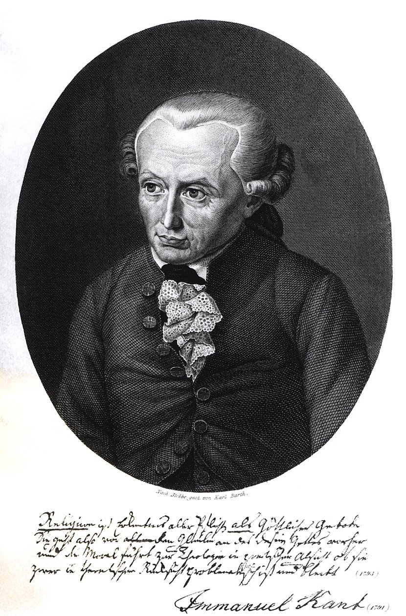 Portret Emmanuela Kanta (1724-1804) autorstwa German School