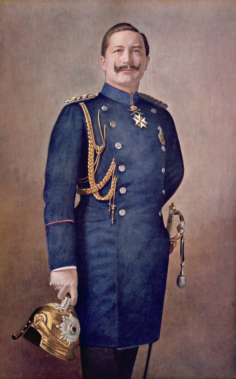 Portret cesarza Wilhelma II (1859-1941) ok. 1900 autorstwa German School