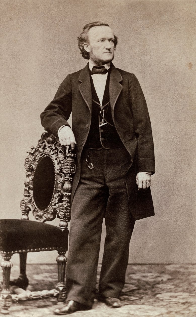 Portret Ryszarda Wagnera, ok. 1870 (odbitka albumowa) autorstwa German School