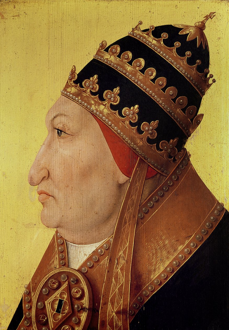 Portret Rodrigo Borgii (1431–1503) Papież Aleksander VI autorstwa German School