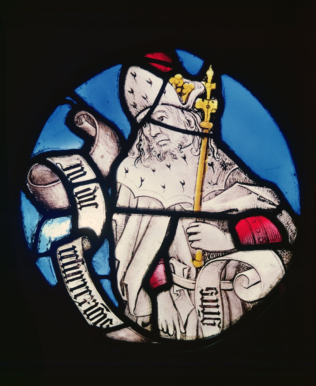 Roundel proroka Sofoniasza, XV w. (witraż) autorstwa German School