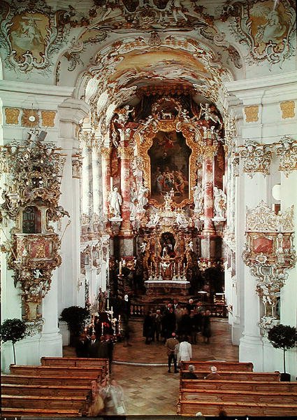 Widok nawy, 1746-54 autorstwa German School