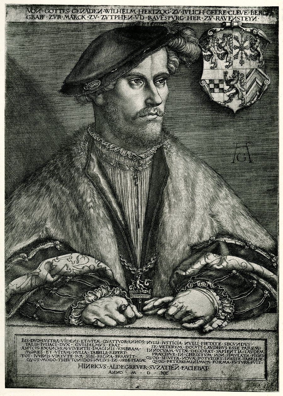 Wilhelm IV (1516-92) książę Julich-Kleve-Berg, 1540 (fototyp) autorstwa German School