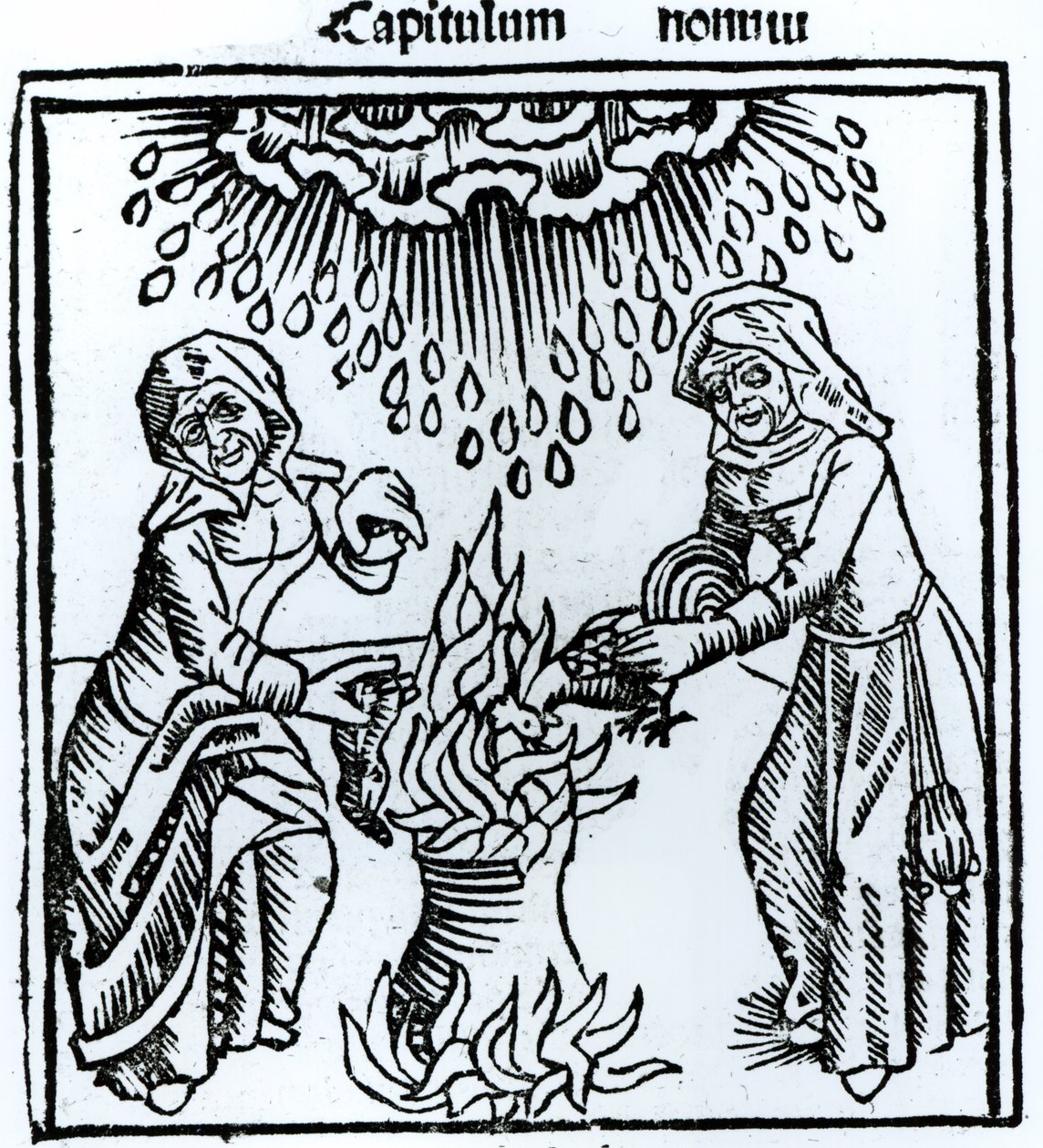 Czarownice rzucające zaklęcie, 1489 autorstwa German School