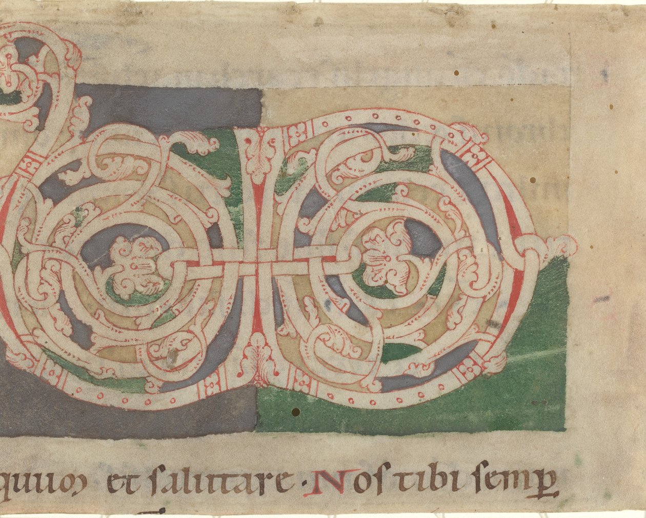 Inicjały V i D autorstwa German 12th Century