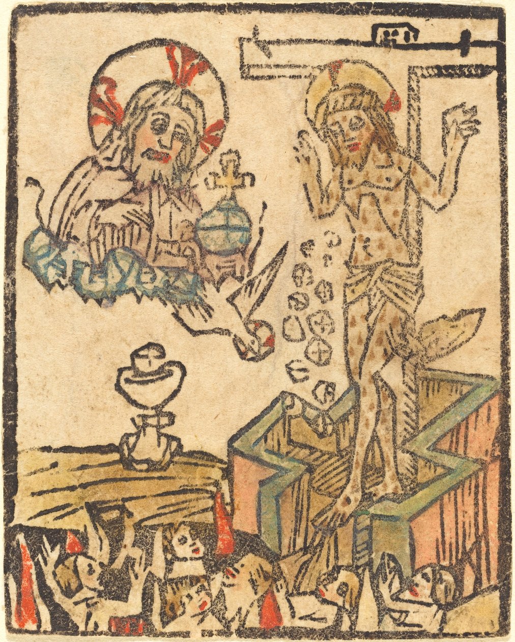 Alegoria Eucharystii autorstwa German 15th Century