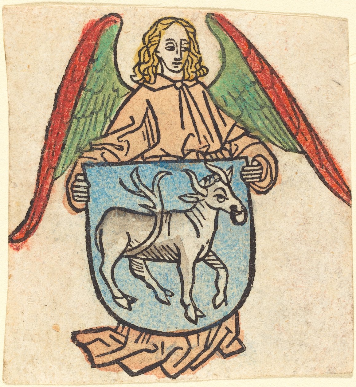 Ekslibris Hilprand Brandenburg z Bibrach autorstwa German 15th Century
