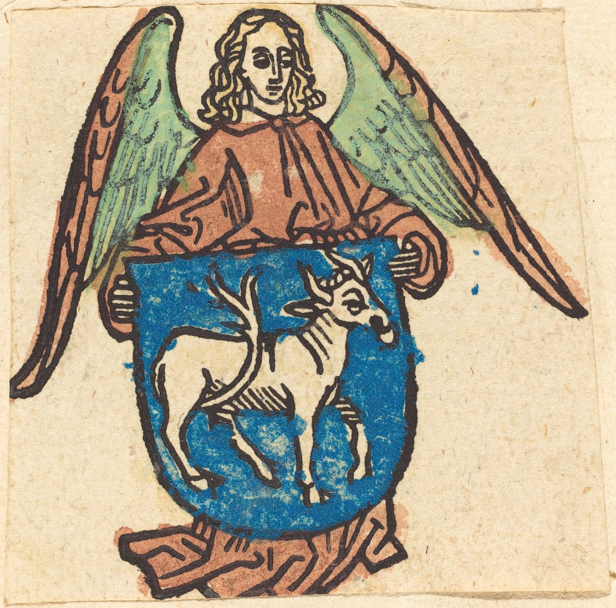 Ekslibris Hilprand Brandenburg z Bibrach autorstwa German 15th Century