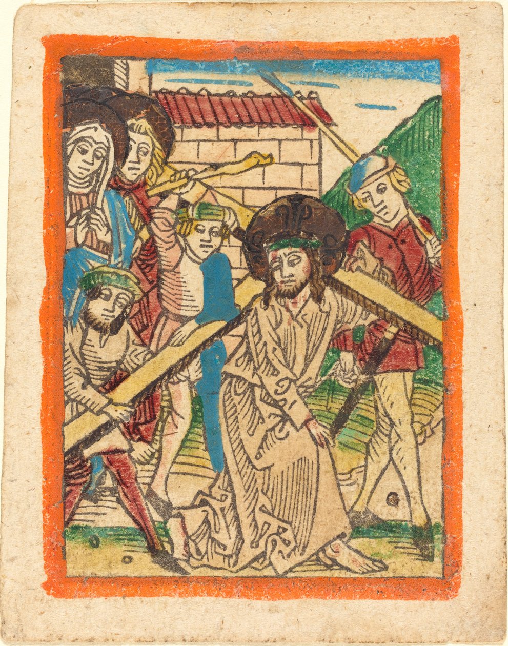 Chrystus niosący krzyż autorstwa German 15th Century