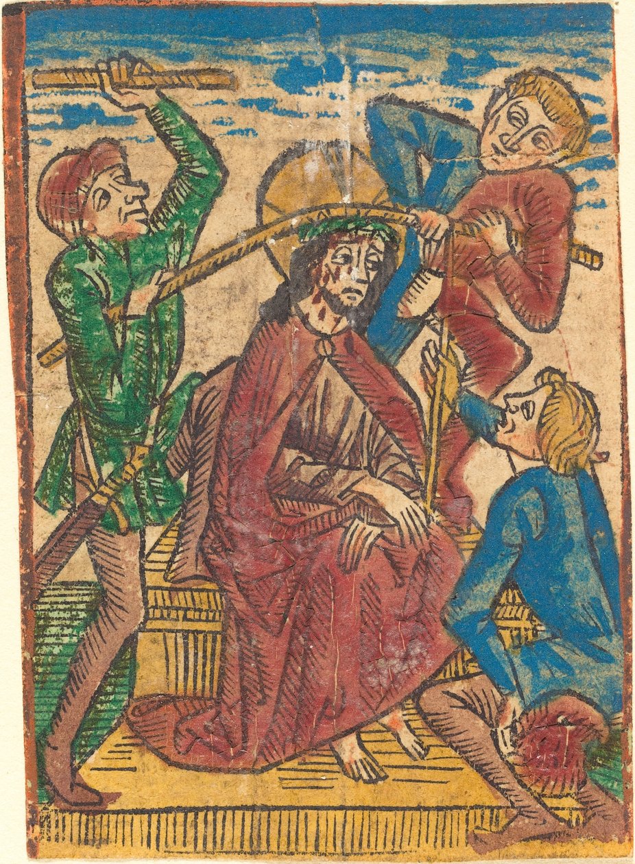 Chrystus ukoronowany cierniem autorstwa German 15th Century